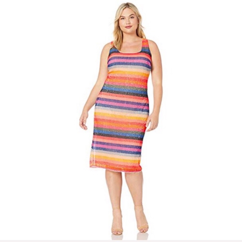 Rachel Rachel Roy Caroline Rainbow Sequin Dress